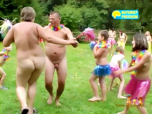 Video with naturists on nature