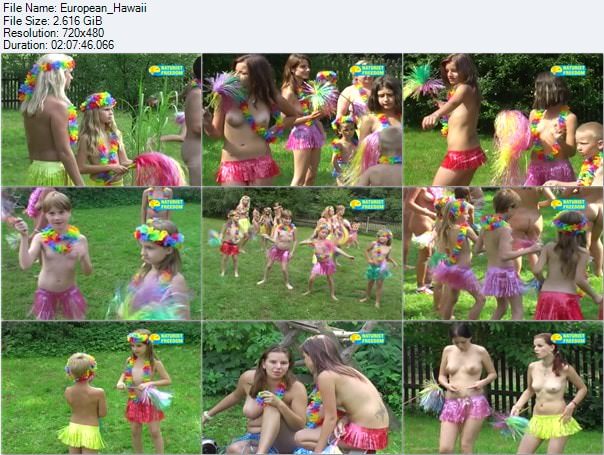 Video with naturists on nature