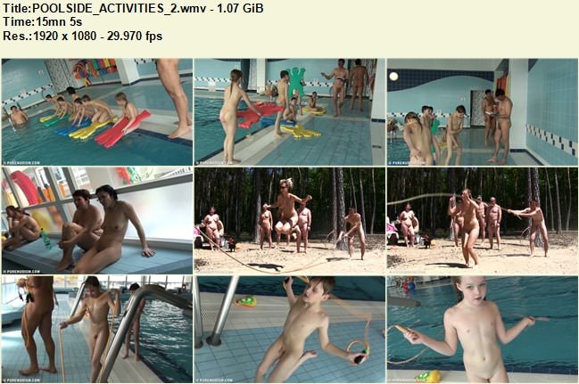 Purenudism HD video - Poolside activities